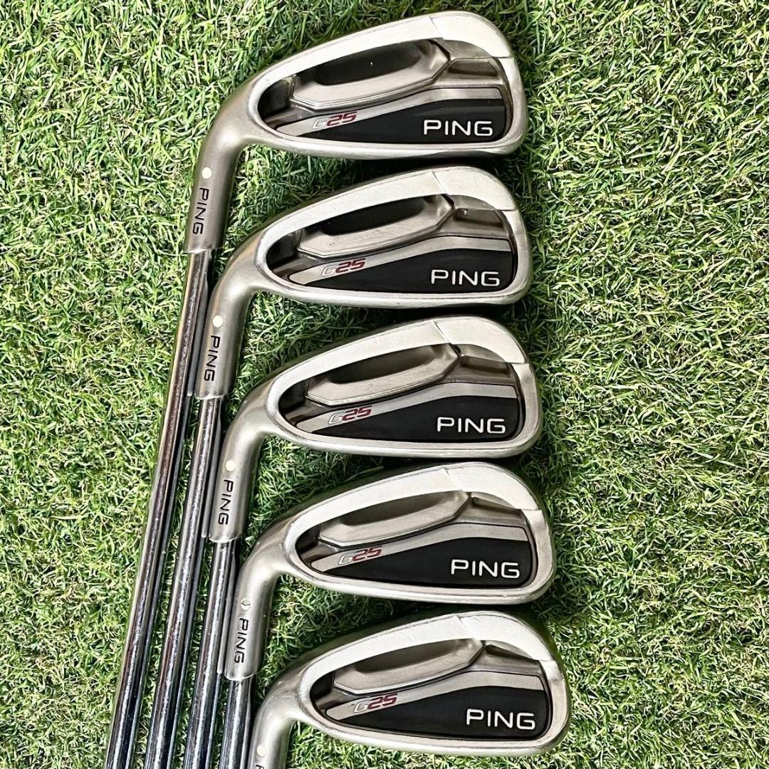 【貴重なレフティ！超豪華10本】ピン PING G25 アイアンセット S 左