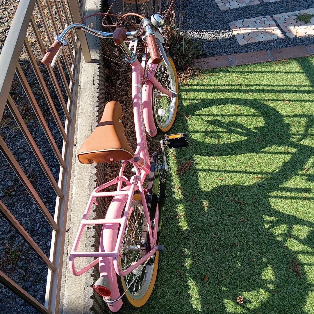 幼児用自転車 バスケット、補助輪付き16インチ