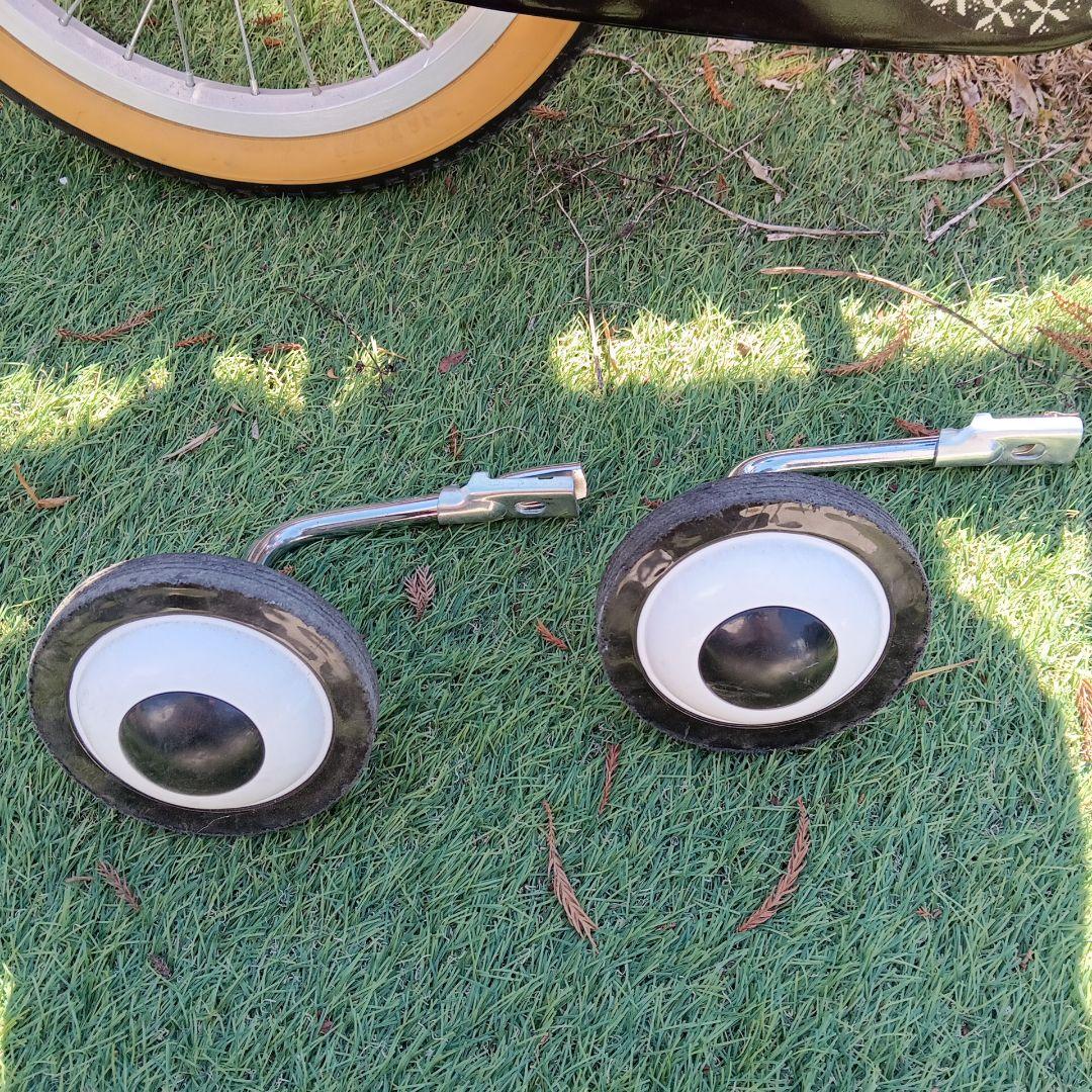 幼児用自転車 バスケット、補助輪付き16インチ