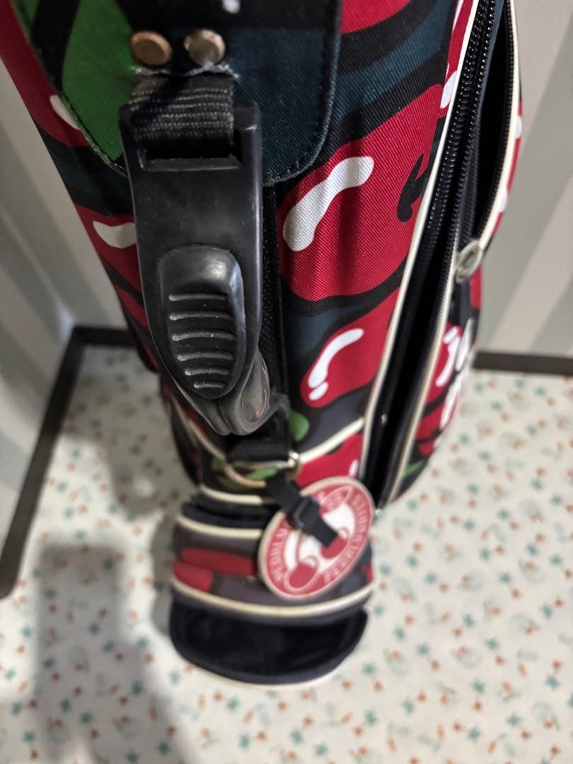 パーリーゲーツキャディバッグ　ヘッドカバー3.アイアン6本付