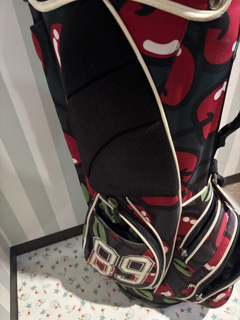 パーリーゲーツキャディバッグ　ヘッドカバー3.アイアン6本付