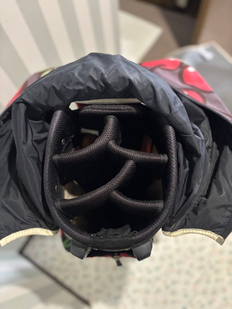 パーリーゲーツキャディバッグ　ヘッドカバー3.アイアン6本付