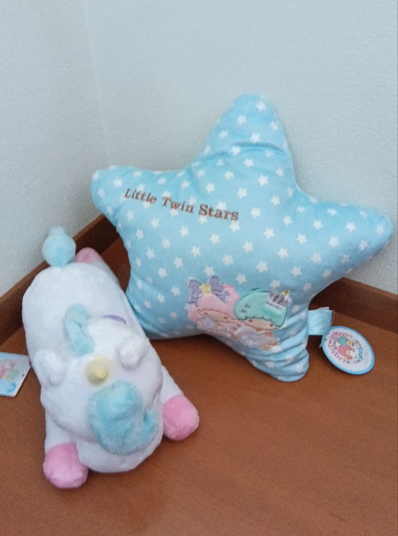 キキララ ぬいぐるみ ポーチ セット パフ ポフ ユニコーン