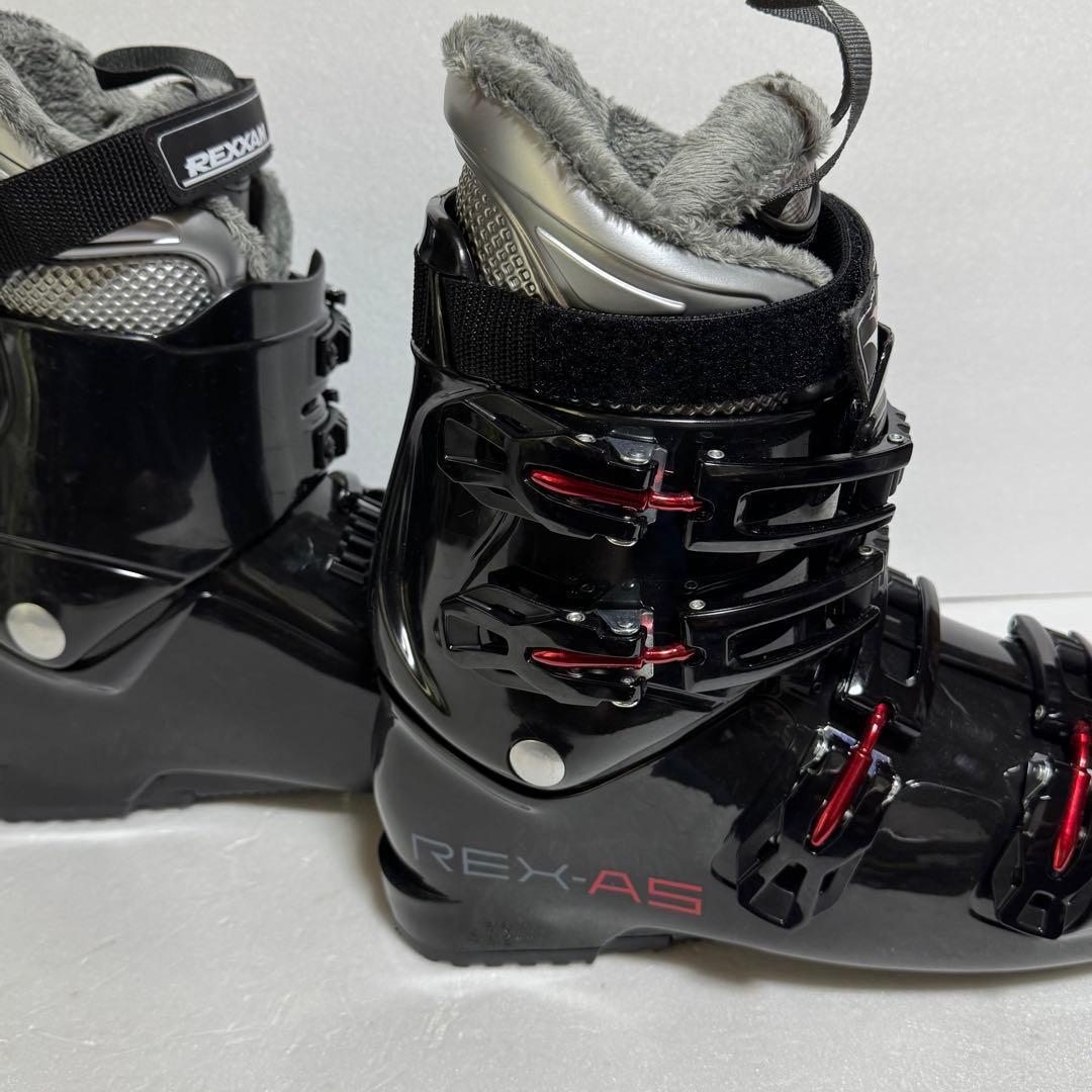 未使用REDXAMスキー ブーツ 28cm黒色初心者格安処分エントリー軽量モデル