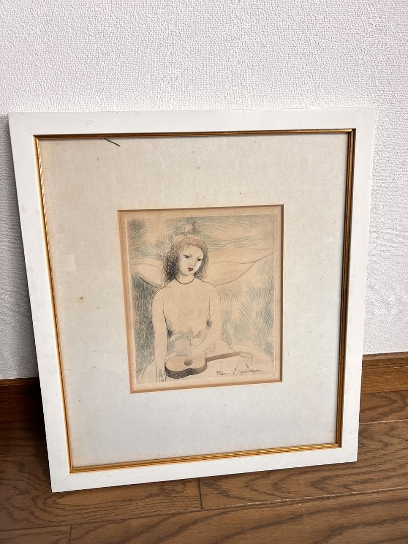 マリー・ローランサン（1883-1956）のオリジナル・エッチング 一部彩色有