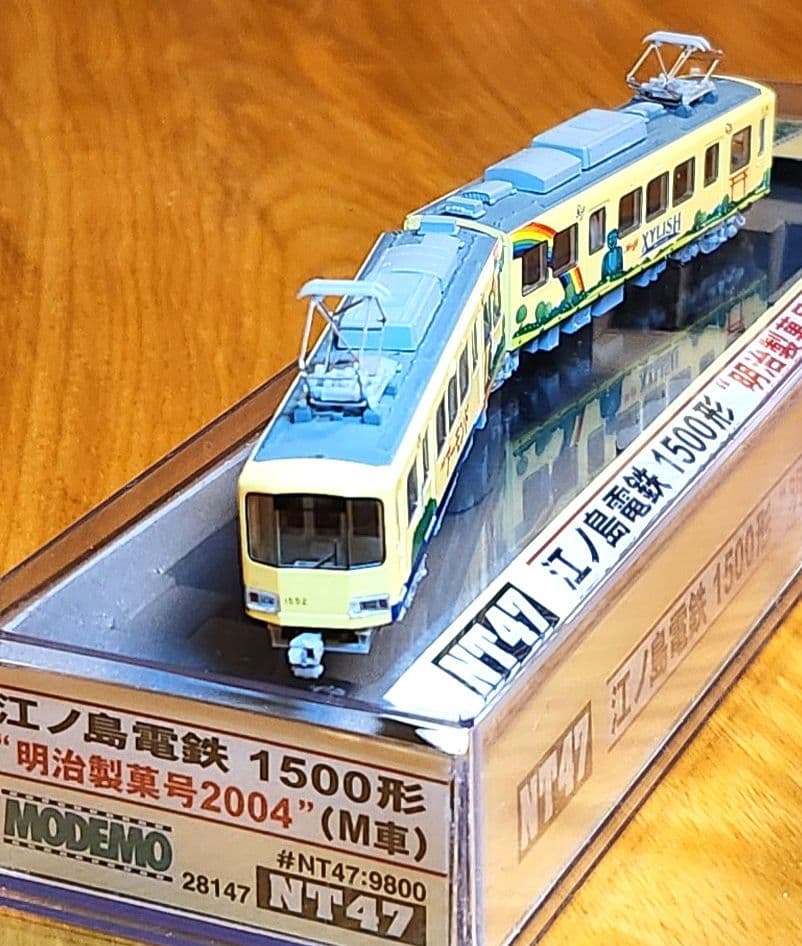 【動作確認済】MODEMO 江ノ電 1500形 明治製菓2004 M車 NT47