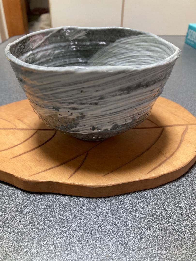 刷毛目抹茶碗　美術品