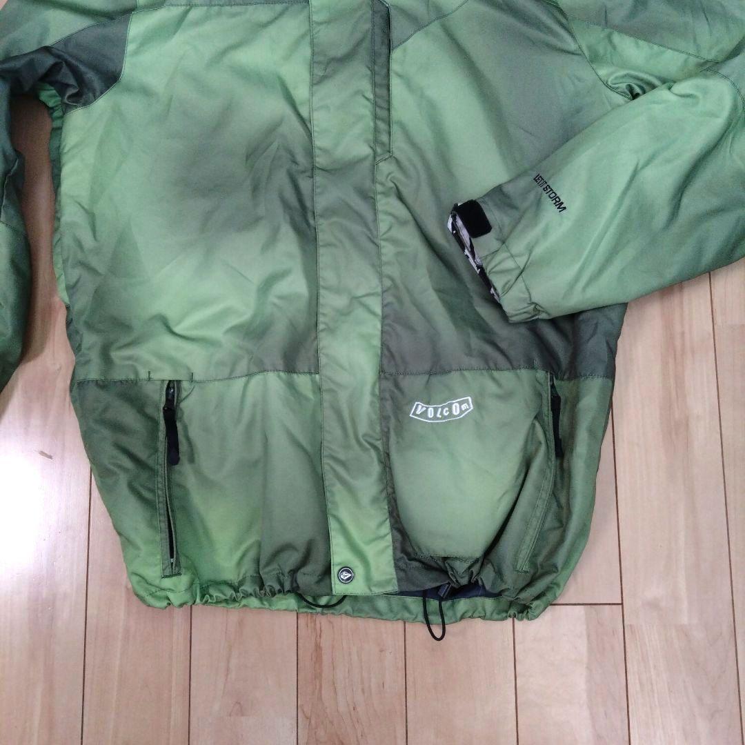 【美品】ボルコム VOLCOM スノーボードウェア ジャケット グリーン M