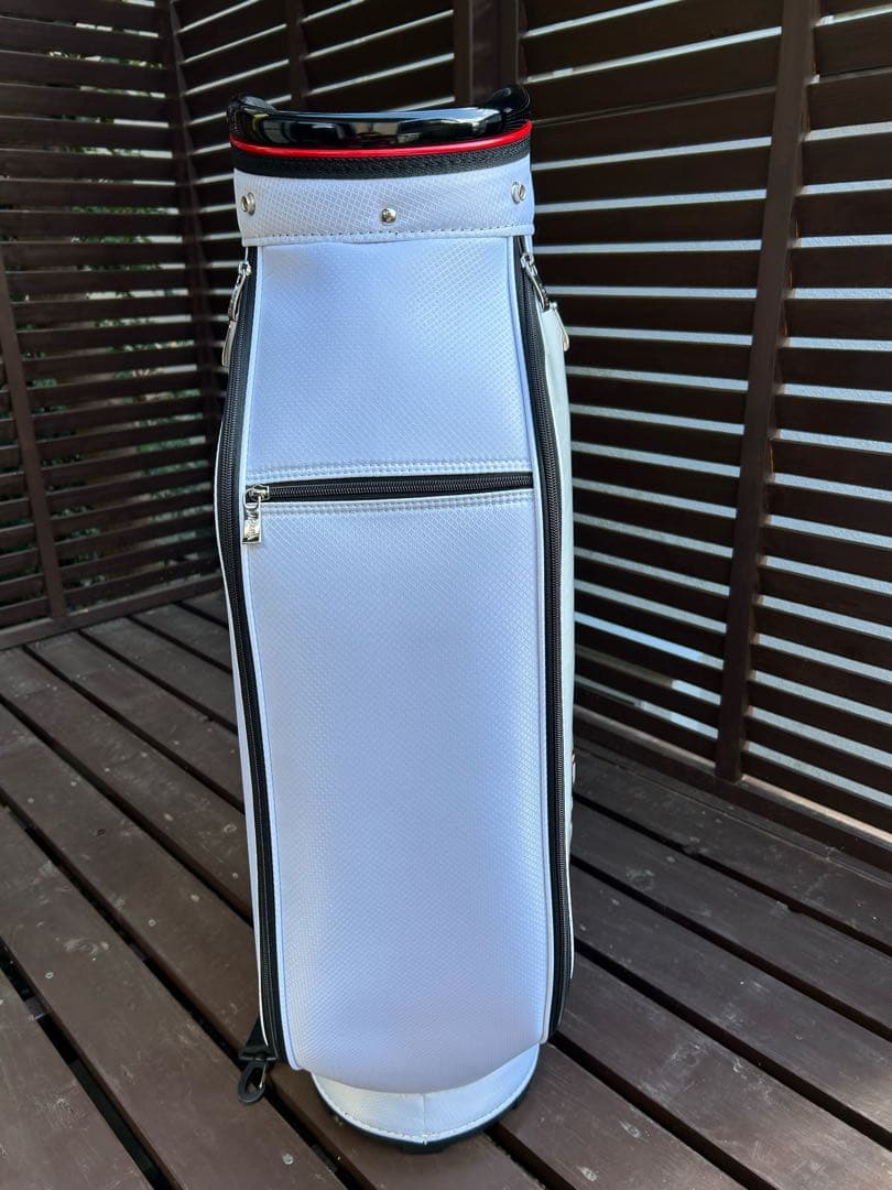 【新品未使用】HONMA ゴルフキャディバッグ ホワイト/レッド