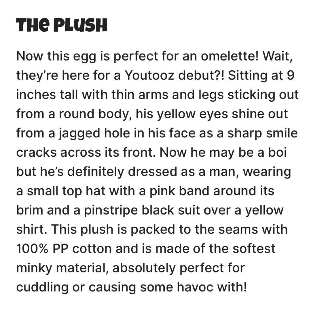 HAZBIN HOTEL EGG BOI PLUSH エッグボーイ ぬいぐるみ