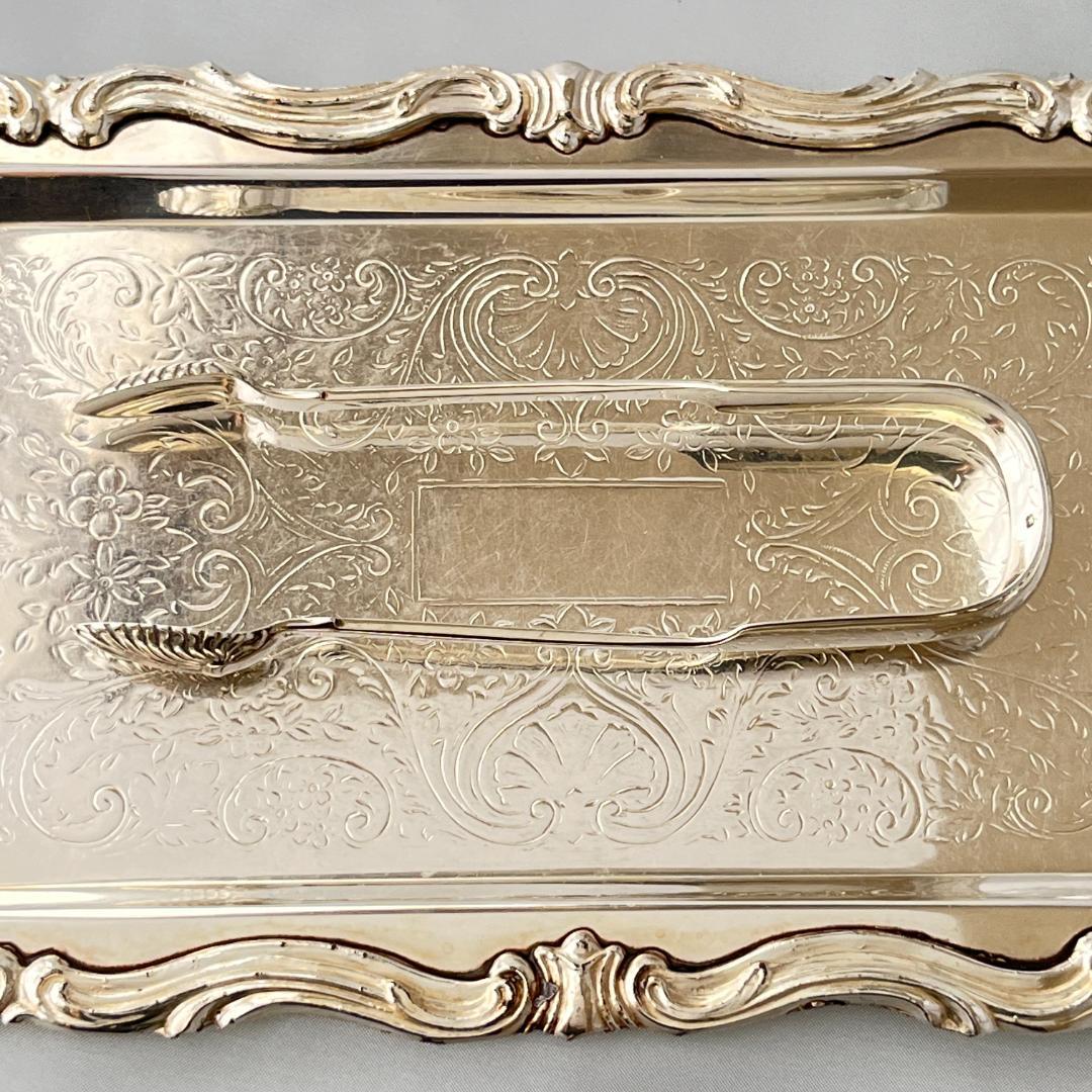 【A & Co.】【純銀】シェルの装飾 トング 1827年 グラスゴー