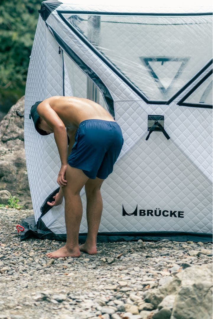 【新品未使用】サウナテントPRO 防水 サウナテント white パノラマPRO