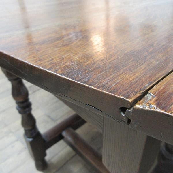 イギリス アンティーク 家具 大きな ゲートレッグテーブル 英国 6157e