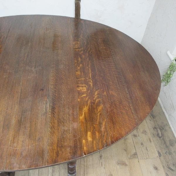 イギリス アンティーク 家具 大きな ゲートレッグテーブル 英国 6157e