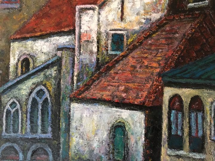 南欧の風景10 油彩