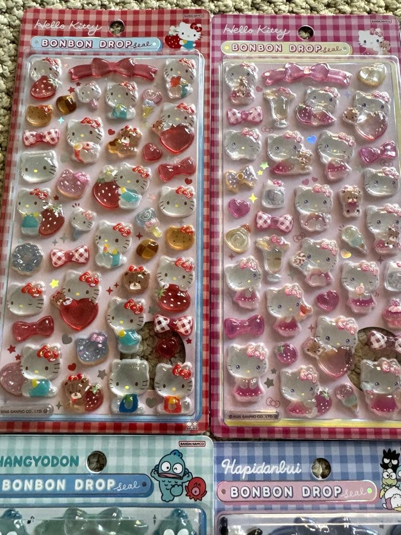 【国内正規品】サンリオ　ボンボンドロップシール 8種コンプリートセット