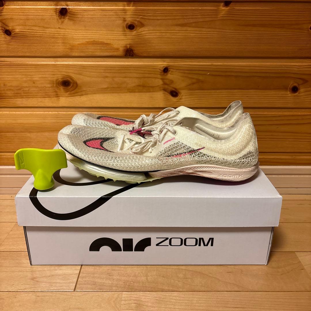 NIKE ZOOM スパイクシューズ ホワイト/ピンク