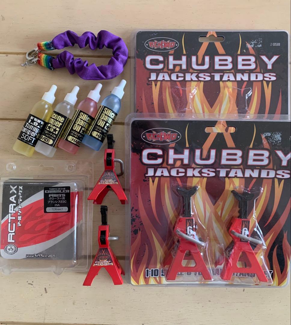 タミヤラジコンCR01フルセット　希少レアパーツカスタムウインチ付きランクル80