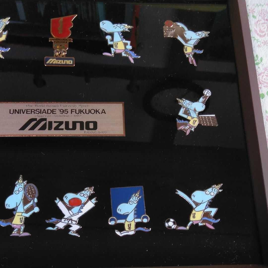 カパプー　ピンバッジ　福岡ユニバーシアード　ミズノ　スポーツ　カバ　レトロ
