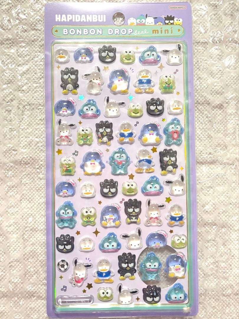 【バラ売り可】ボンボンドロップシール ミニ サンリオ 8枚セット