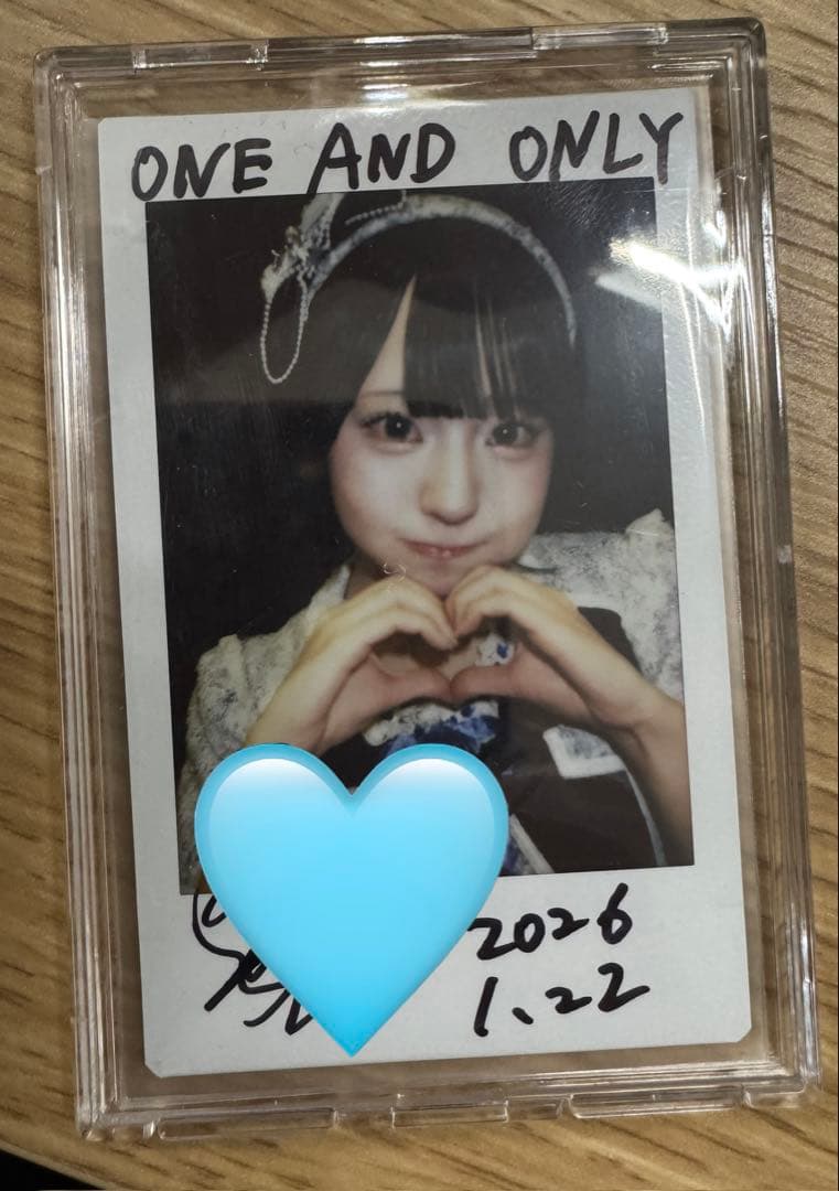 高嶺のなでしこ 　涼海すう 　直筆サイン付きチェキ