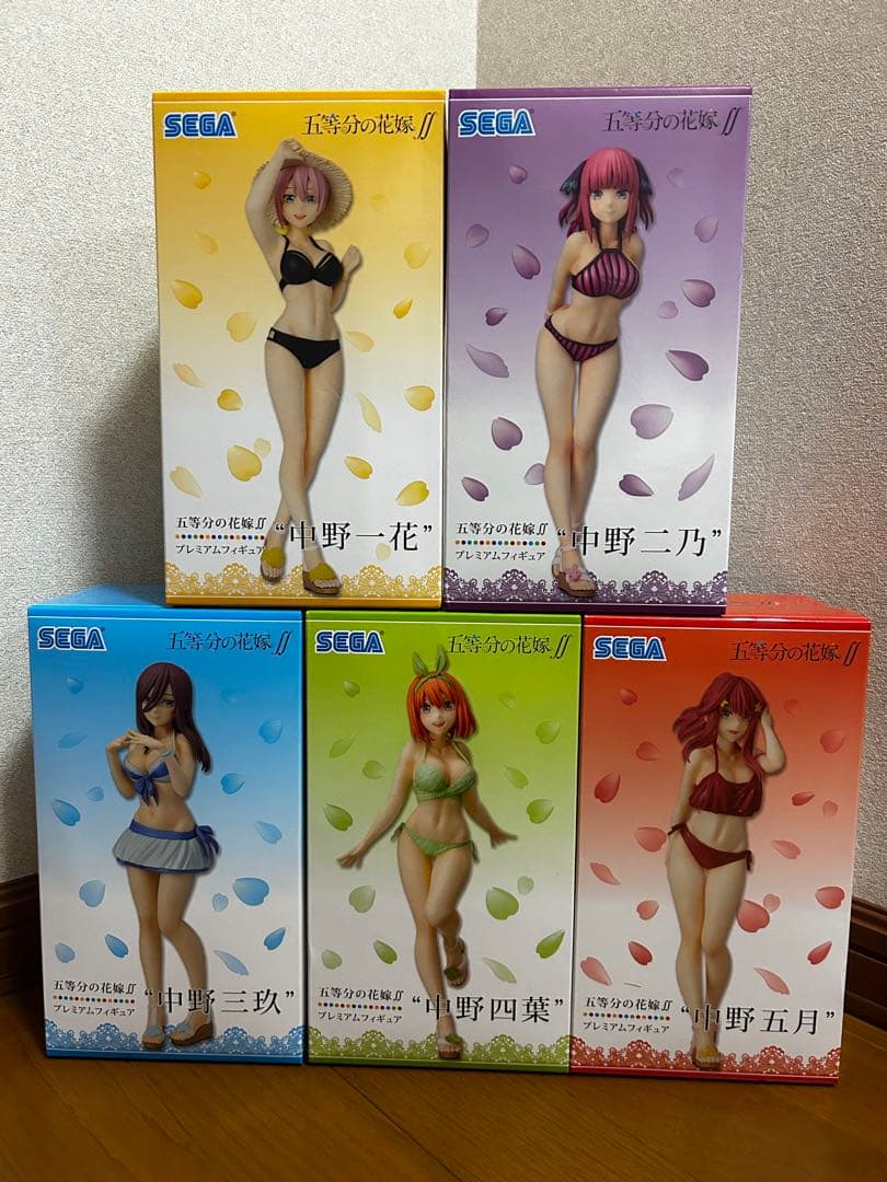 五等分の花嫁 中野家フィギュアセット(水着)