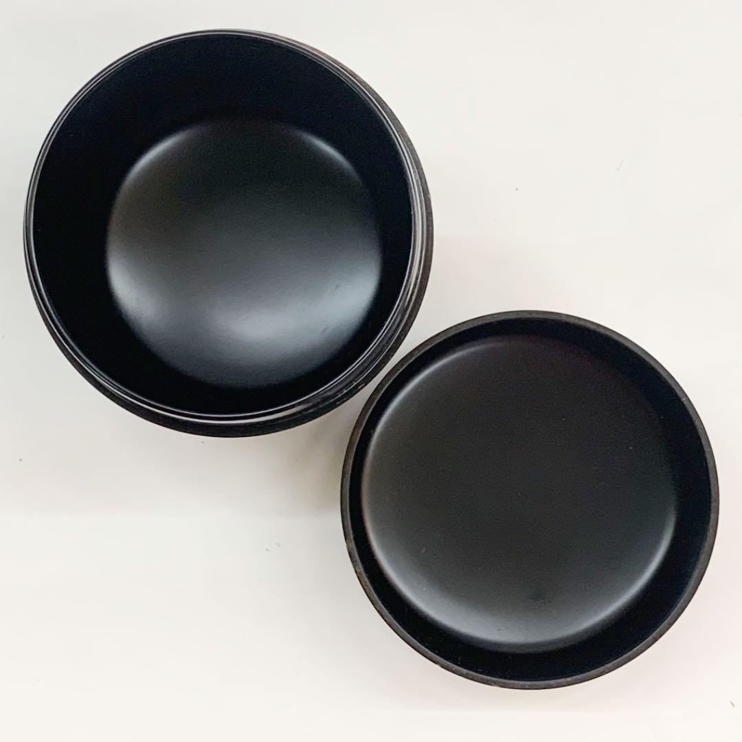 【棗　桜川蒔絵　溜塗】新井司峰　共箱