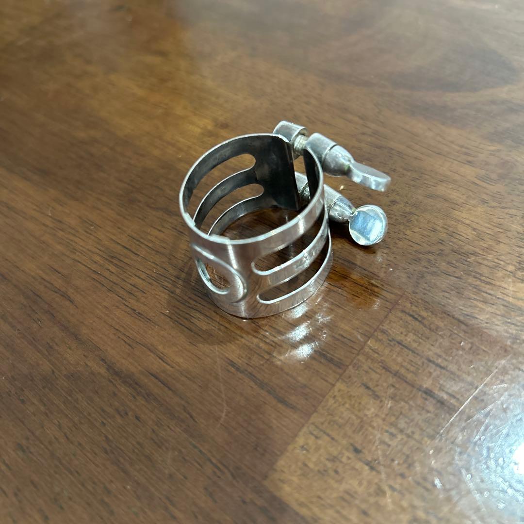 ウッドストーン　B♭クラリネットリガチャー　総銀製 ケース付