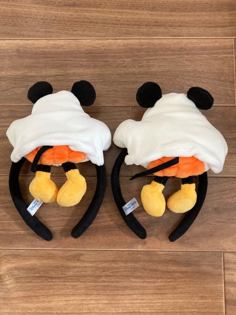【ディズニー】ハロウィン　ミッキー　おばけ　カチューシャ