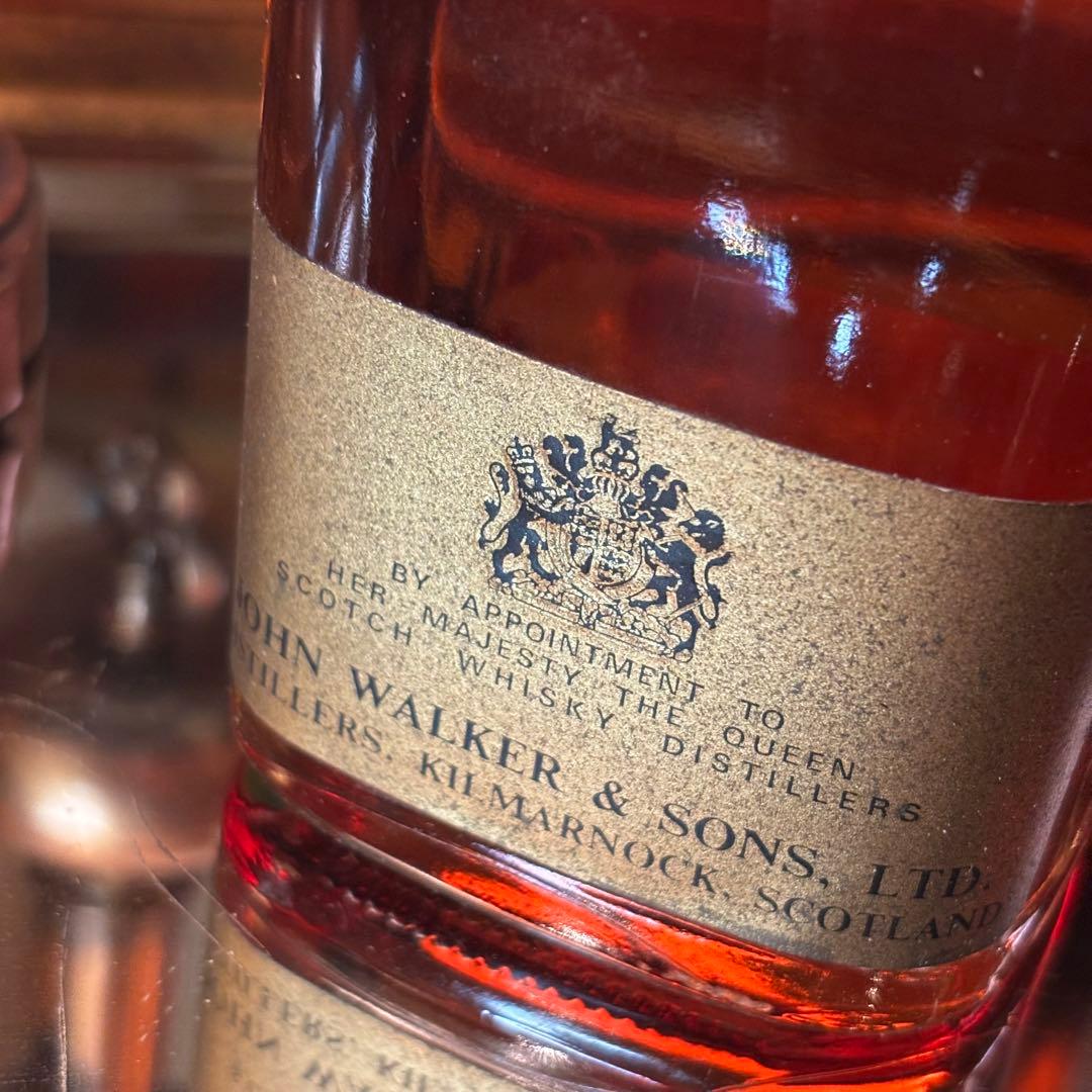 未開封古酒 ジョニーウォーカー ブラックラベル 12年 黒/白紋章 2本セット