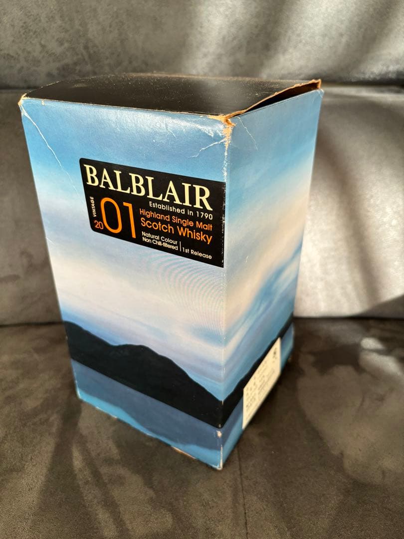 スコッチウイスキー　バルブレア　2001年　蒸留