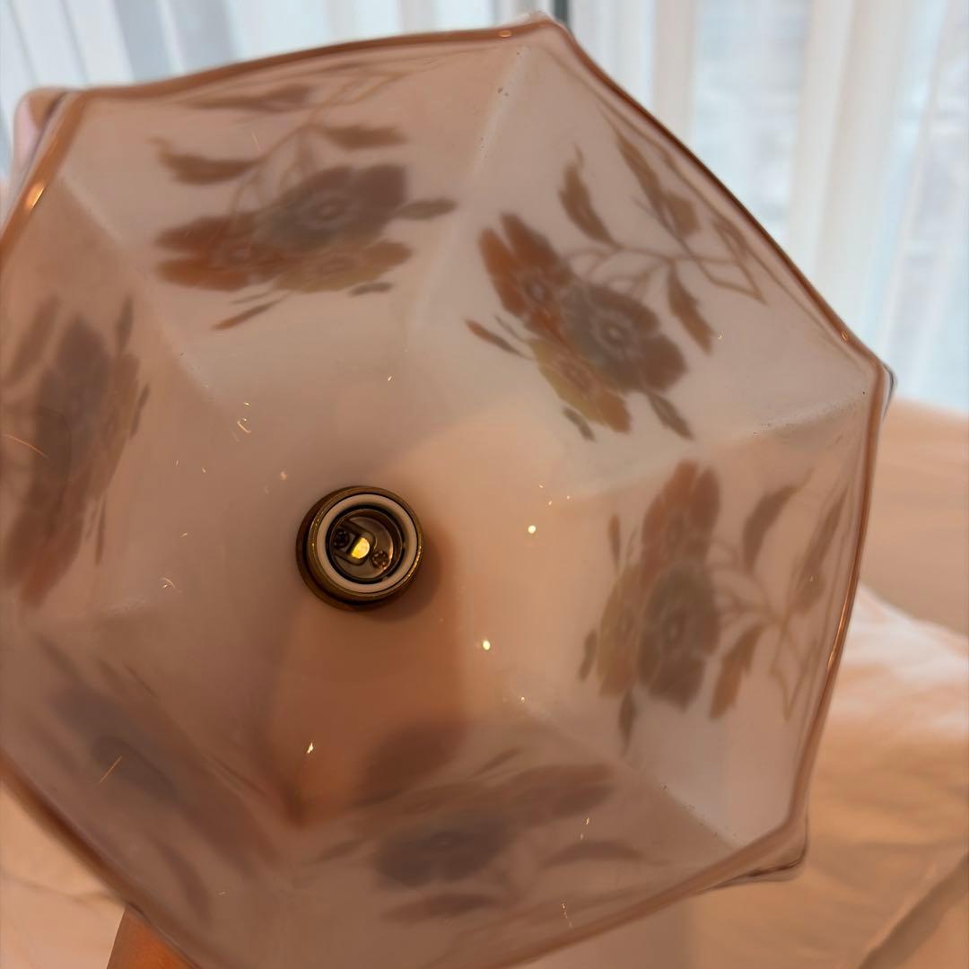 Handle アンティーク ガラスシェードランプ