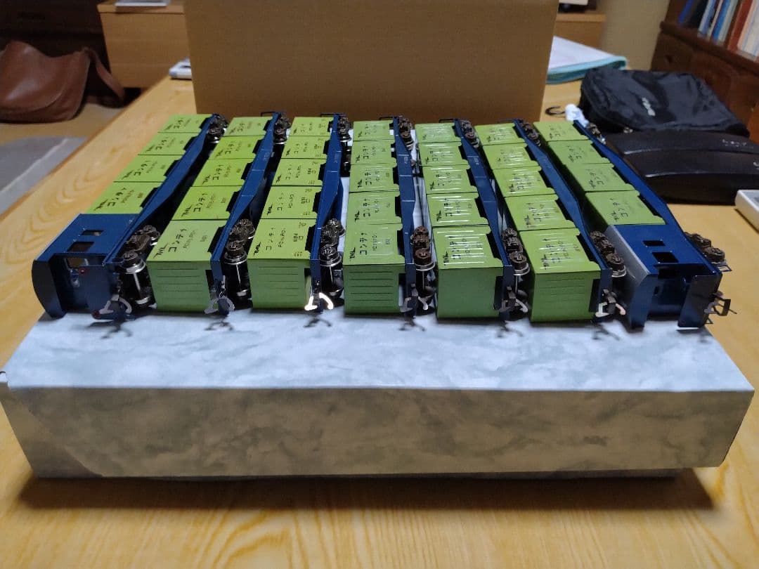 エンドウ　HOゲージ　コキ・コキフ10000コンテナ車7両　ブラスモデル