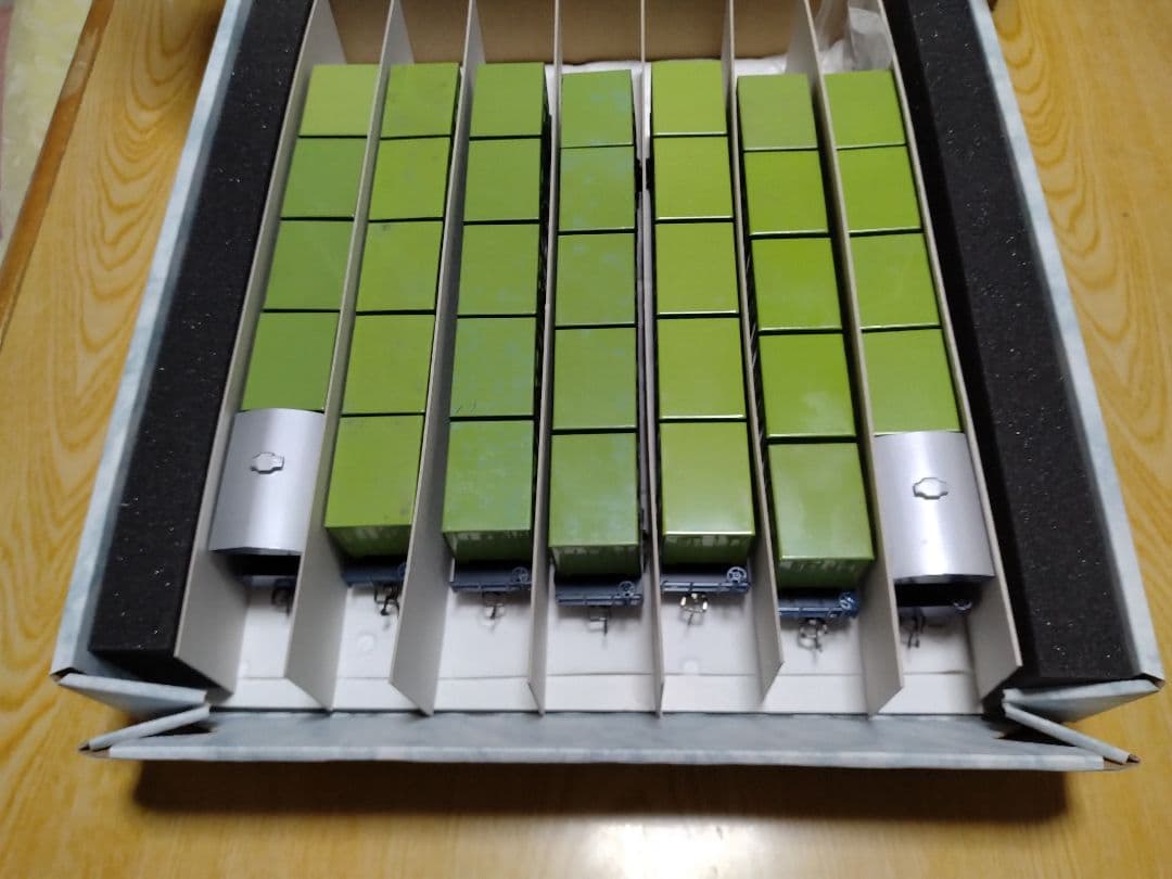 エンドウ　HOゲージ　コキ・コキフ10000コンテナ車7両　ブラスモデル