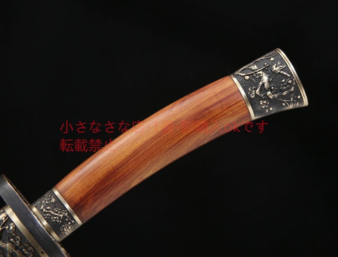 梅清刀酸枝木紋鋼  古兵器 武具 刀装具 日本刀 模造刀 居合刀