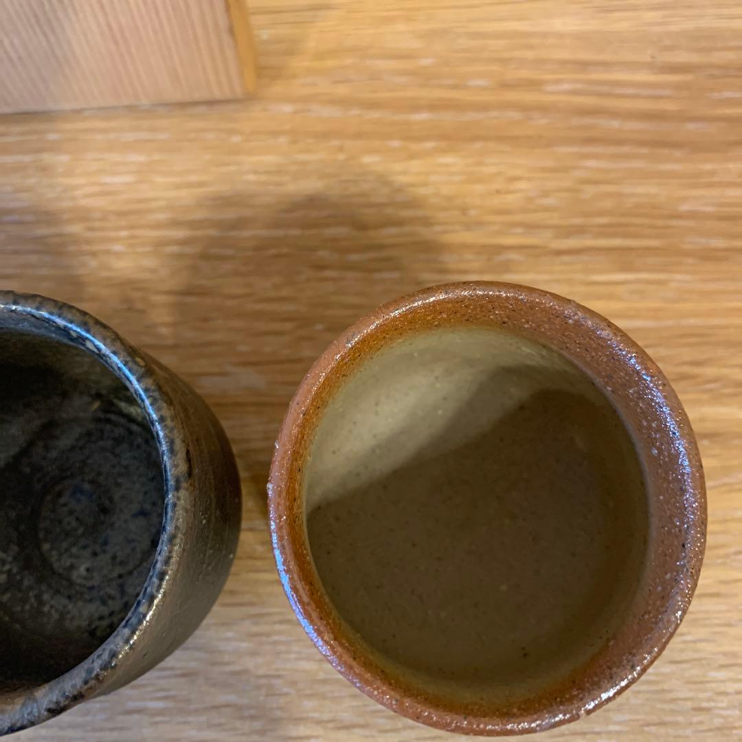 備前焼　陶古 三色酒吞       83