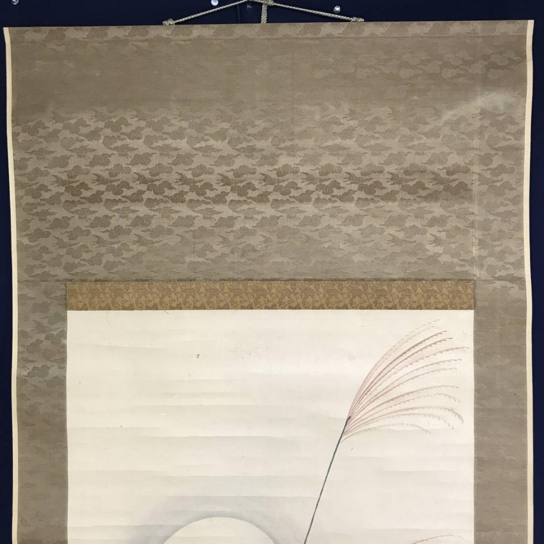 真作/柴田義董/月下秋草図/山水風月図/花鳥図/花図/名家伝来/AE-223