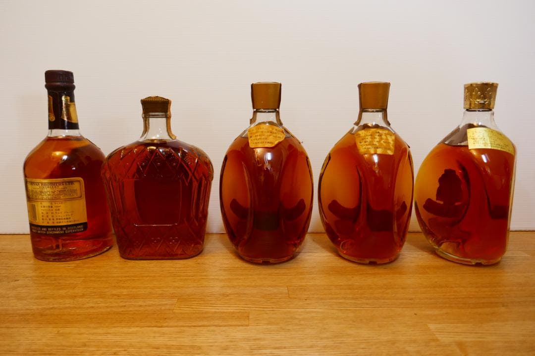 古酒ウイスキー コレクションディンプル等5本セット