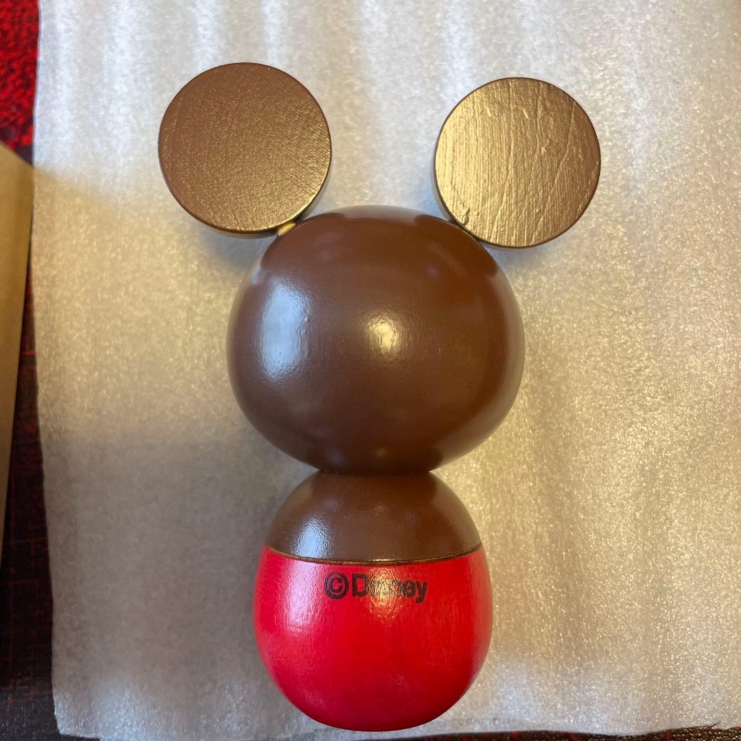 卯三郎こけし　ブラウン　ミッキー　茶色バージョン　ディズニー　レア