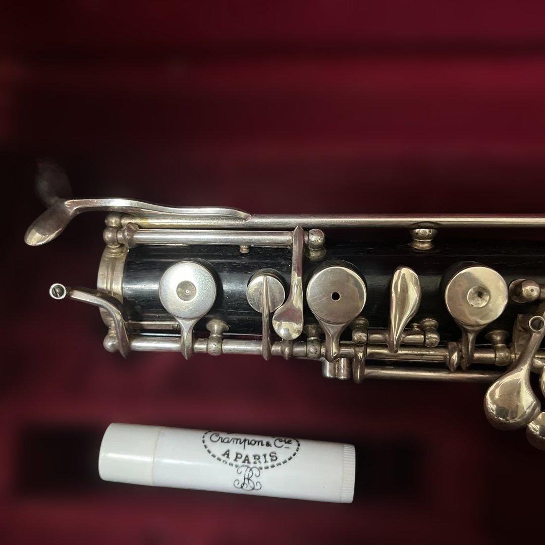 オーボエ本体 木製 銀メッキキー リード付き