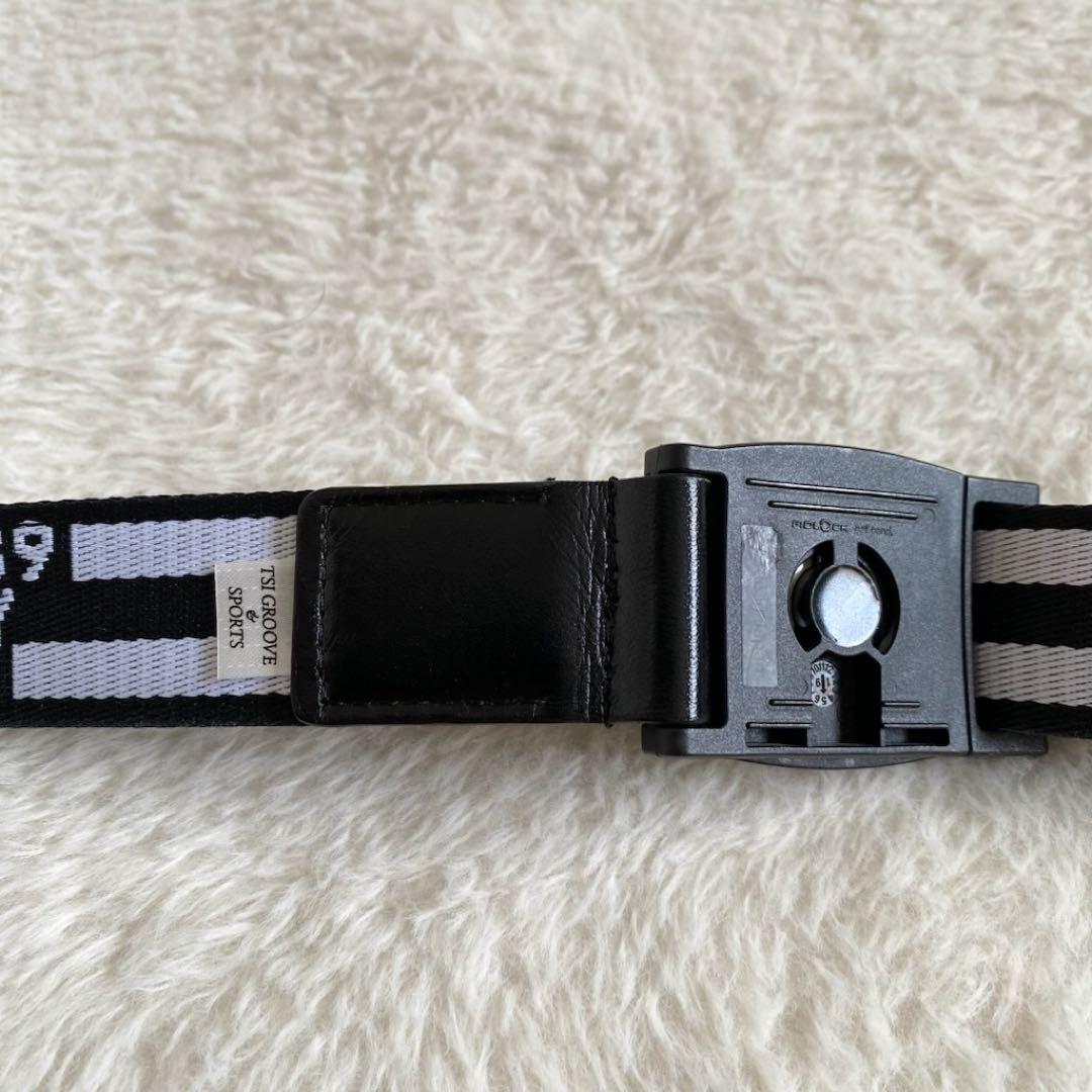 【美品】パーリーゲイツ　ゴルフ　ベルト　マグネットバックル　ロゴ　ライン