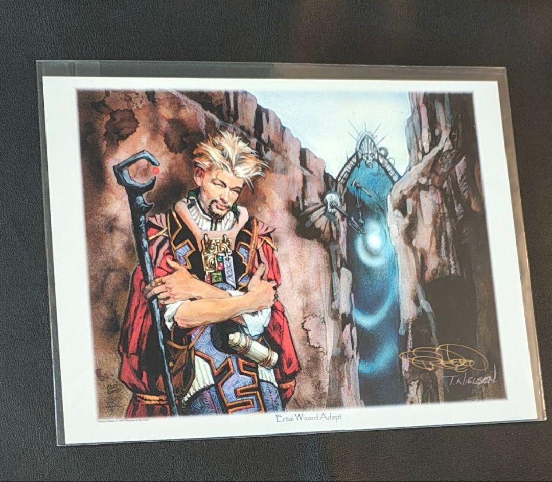 アートプリント　ニールセン氏の直筆サイン入り　 MTG グルランド等９枚セット