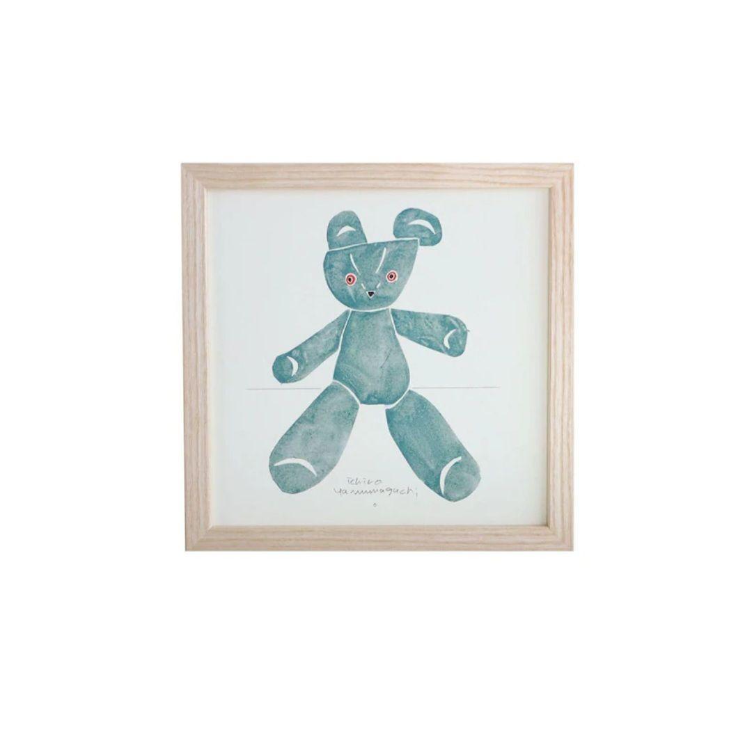 IDEE 山本一郎　アートポスター　くまGreen