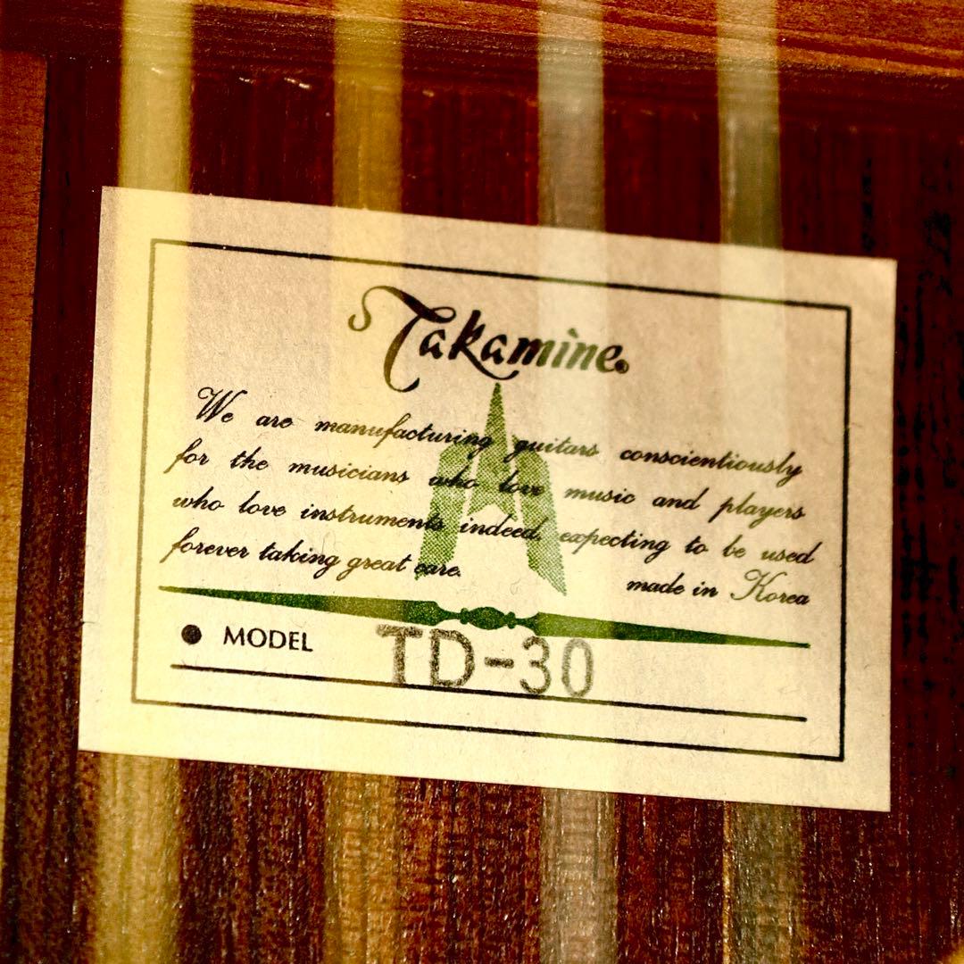 タカミネ アコースティックギター TD-30