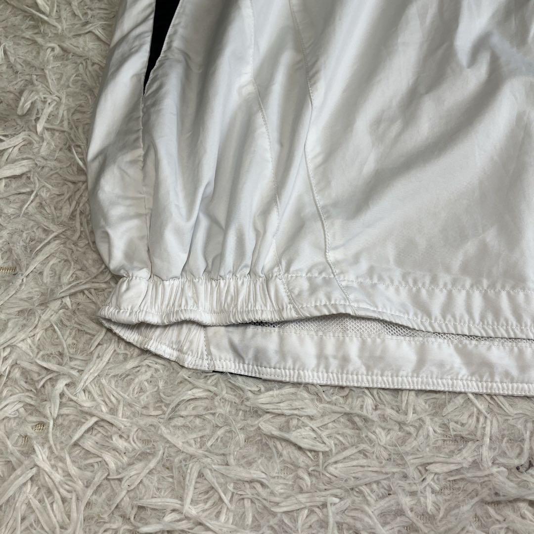 ◎極美品 ミズノプロ ハーフジップ トレーニングシャツ 防風 白黒 XO