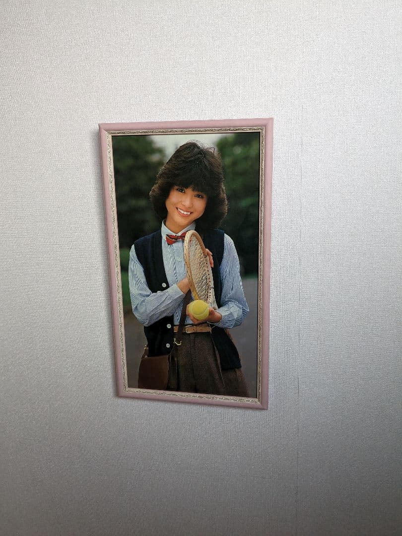 1980年代、松田聖子、木製パネル、永久保存版、額付、保管紙箱付