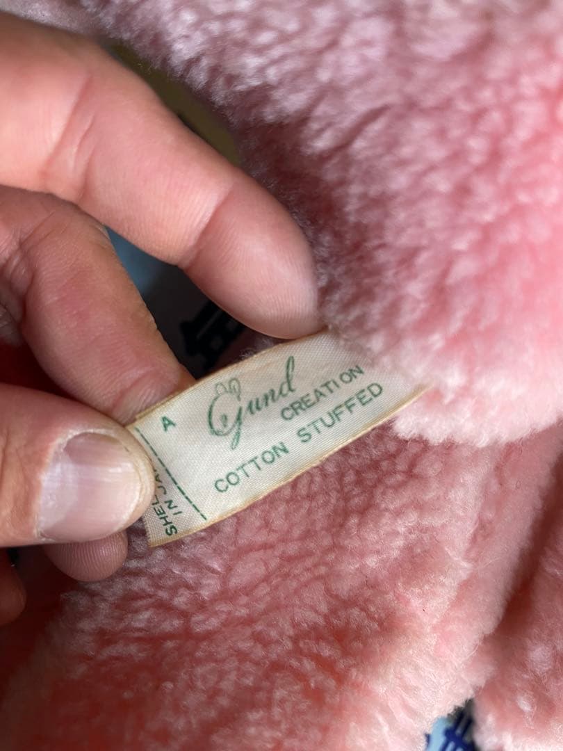 GUND ラバーフェイス 猫 50s 日本縫製タグ付 希少現状品