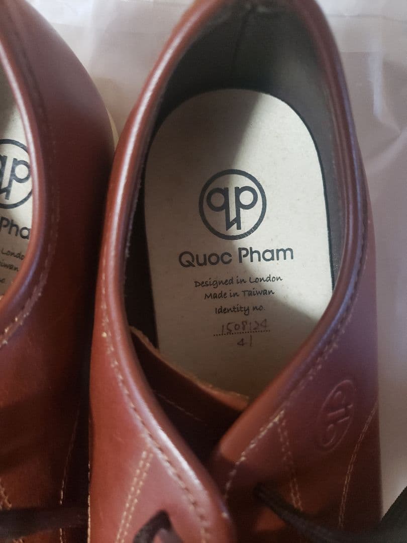 サイズ41 QUOC PHAM サイクリングシューズ タン 収納袋付き