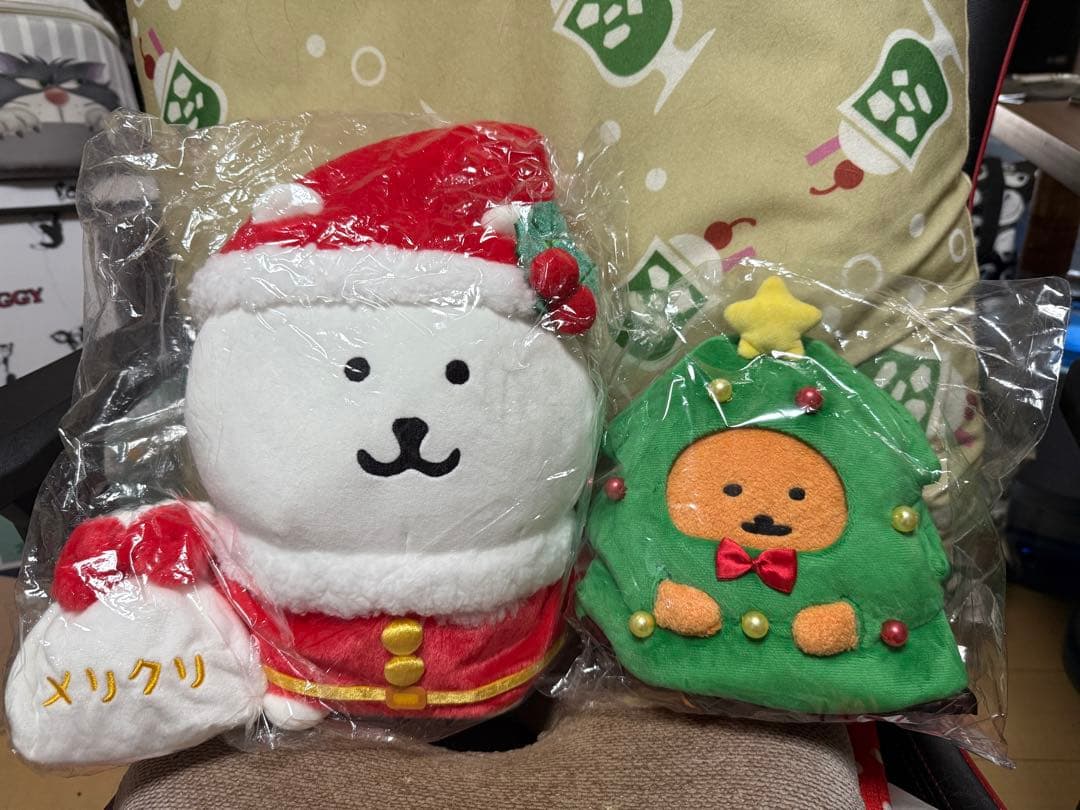 【未使用品】ナガノのくま もぐらコロッケ クリスマス サンタ クリスマスツリー