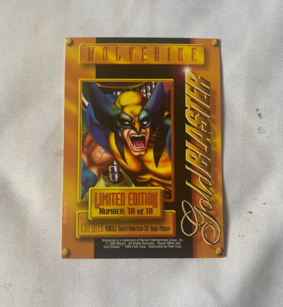 1995年 マーベル メタル ウルヴァリン ゴールド ブラスター